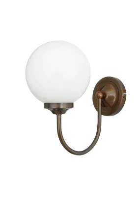 Bragan Traditional Glass Globe Wall Light