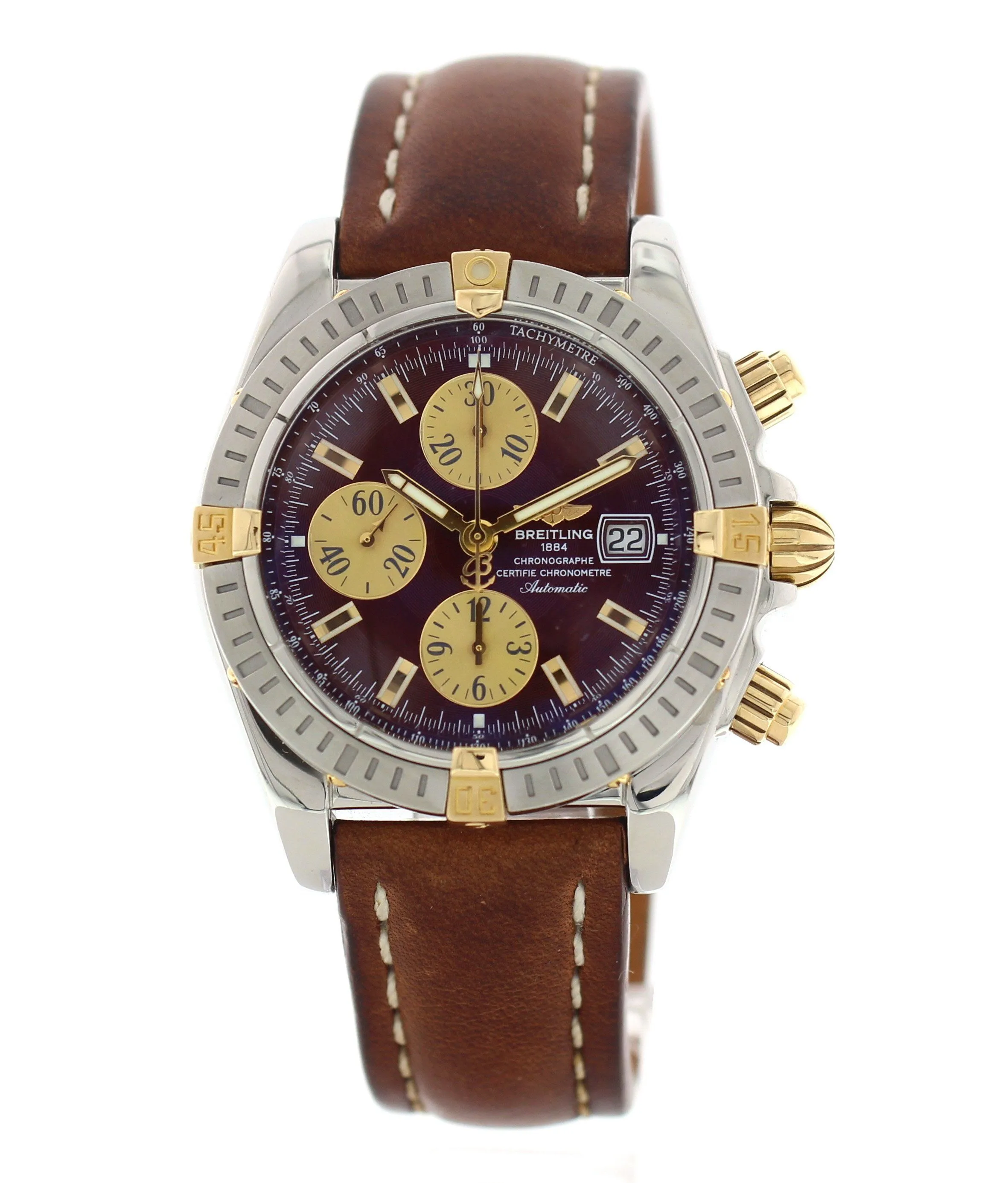 Breitling Chronomat B13356 18k Yellow Gold & Stainless Steel