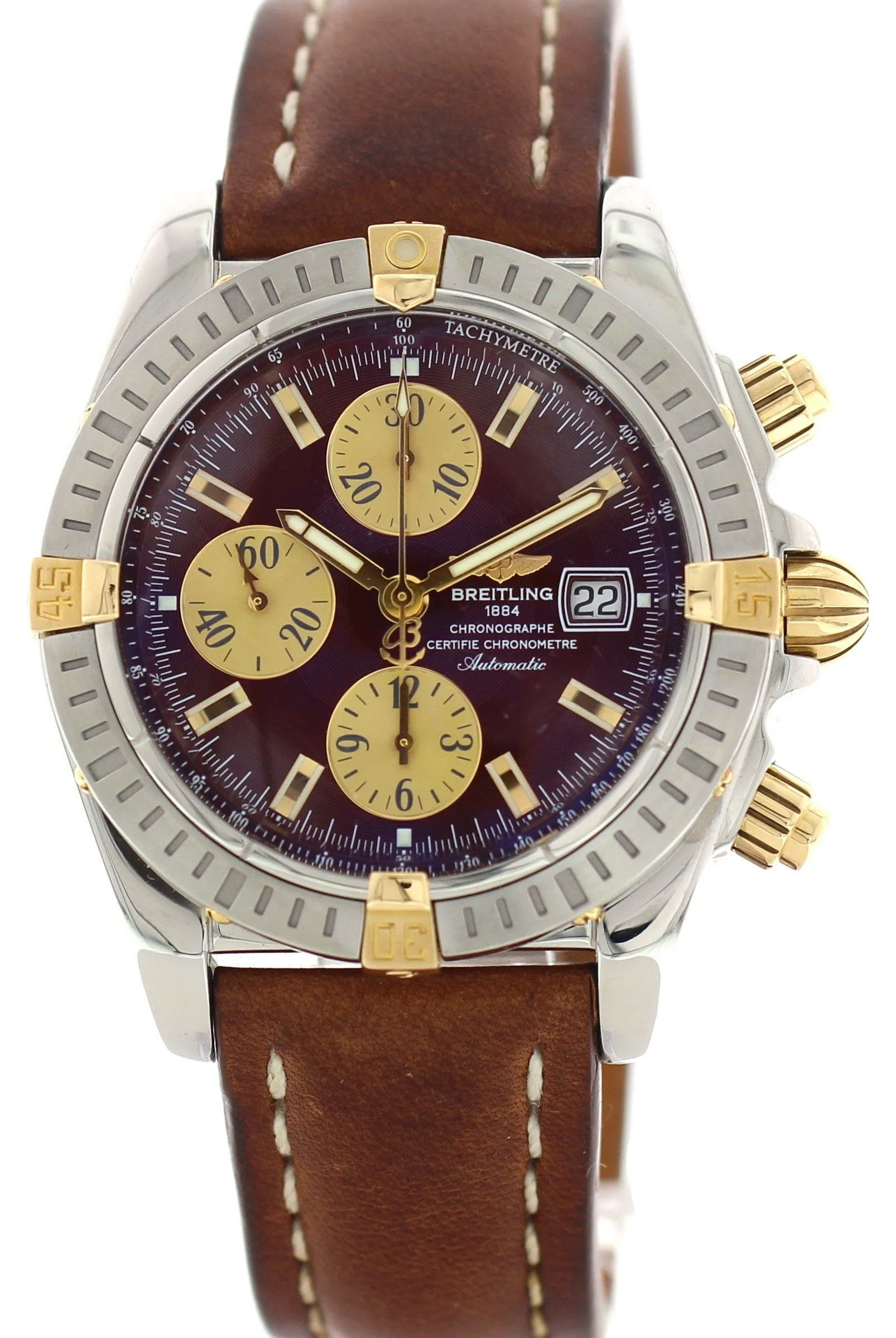 Breitling Chronomat B13356 18k Yellow Gold & Stainless Steel