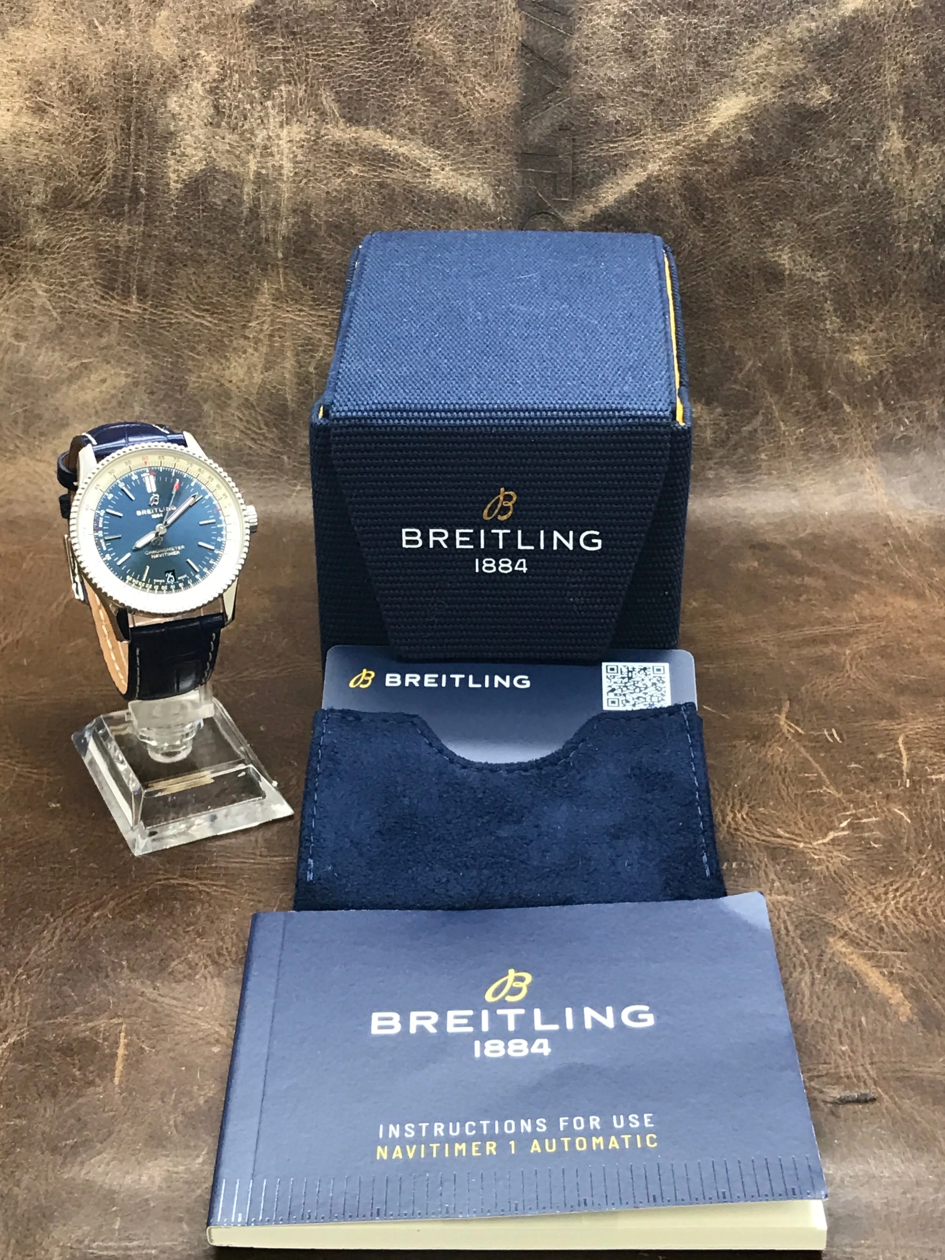 Breitling Navitimer 01 A17325 Blue Dial Automatic Men's Watch