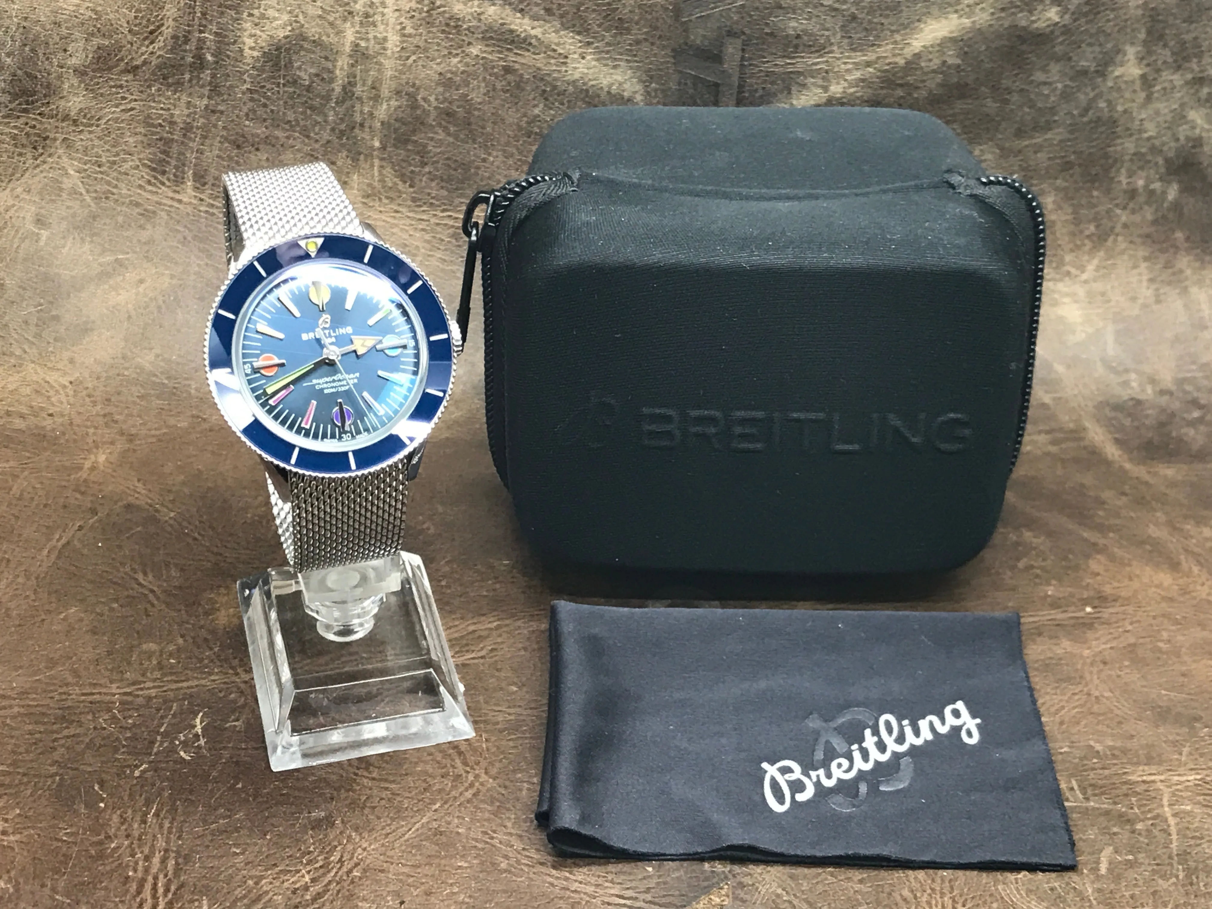 Breitling Superocean Heritage 57 Rainbow A10370 Blue Dial Automatic Men's Watch