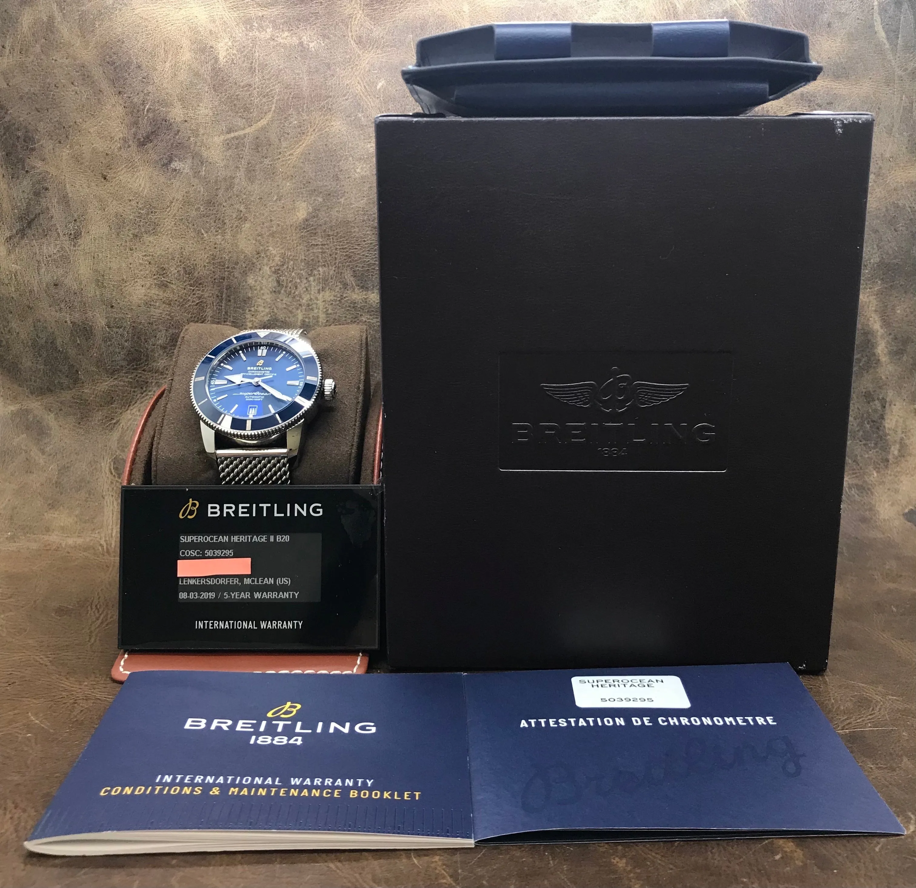 Breitling Superocean Heritage II  AB2020161C1A1 Blue Dial Automatic Men's Watch