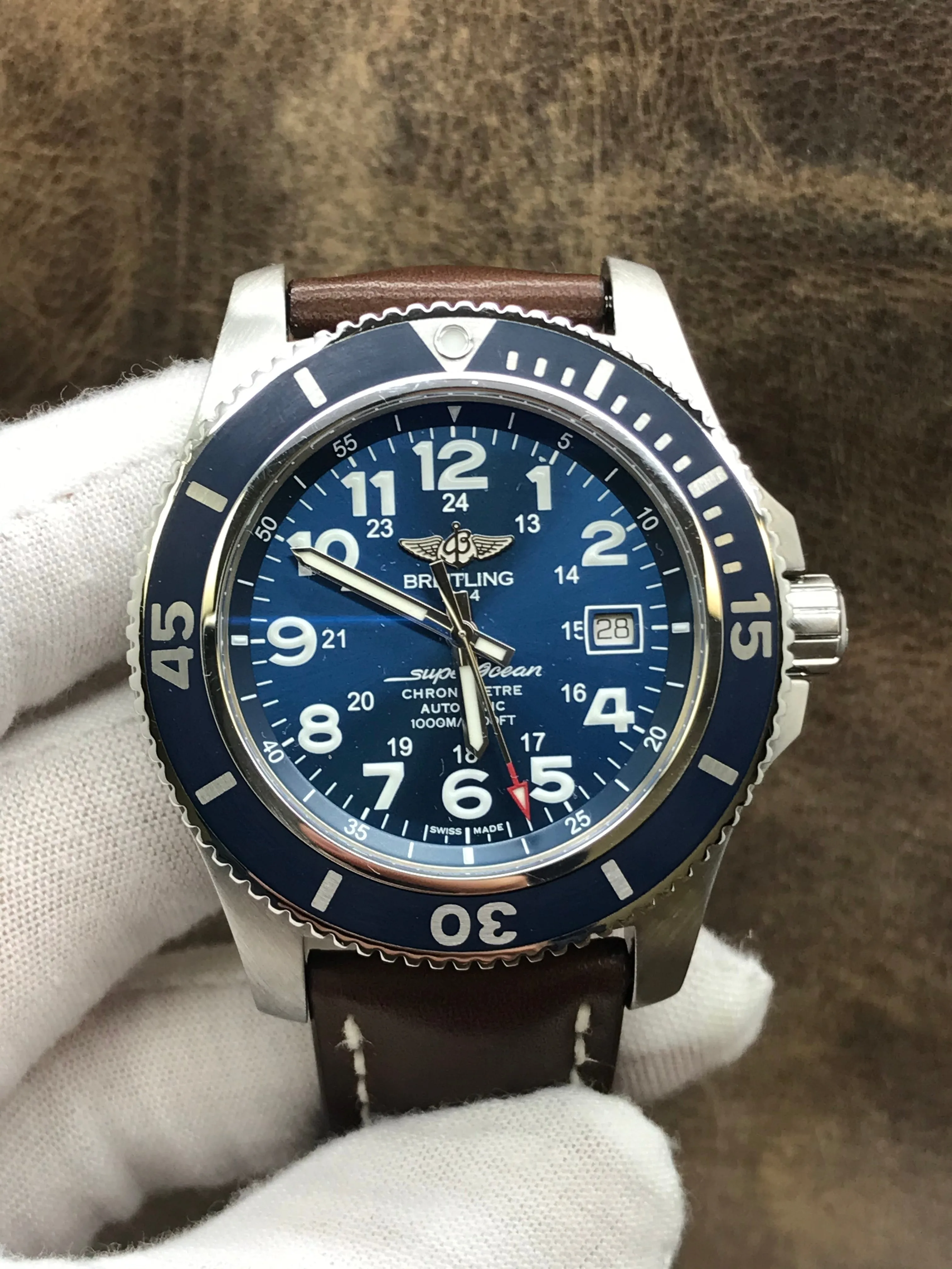 Breitling Superocean II 44 A17392 Blue Dial Automatic Men's Watch