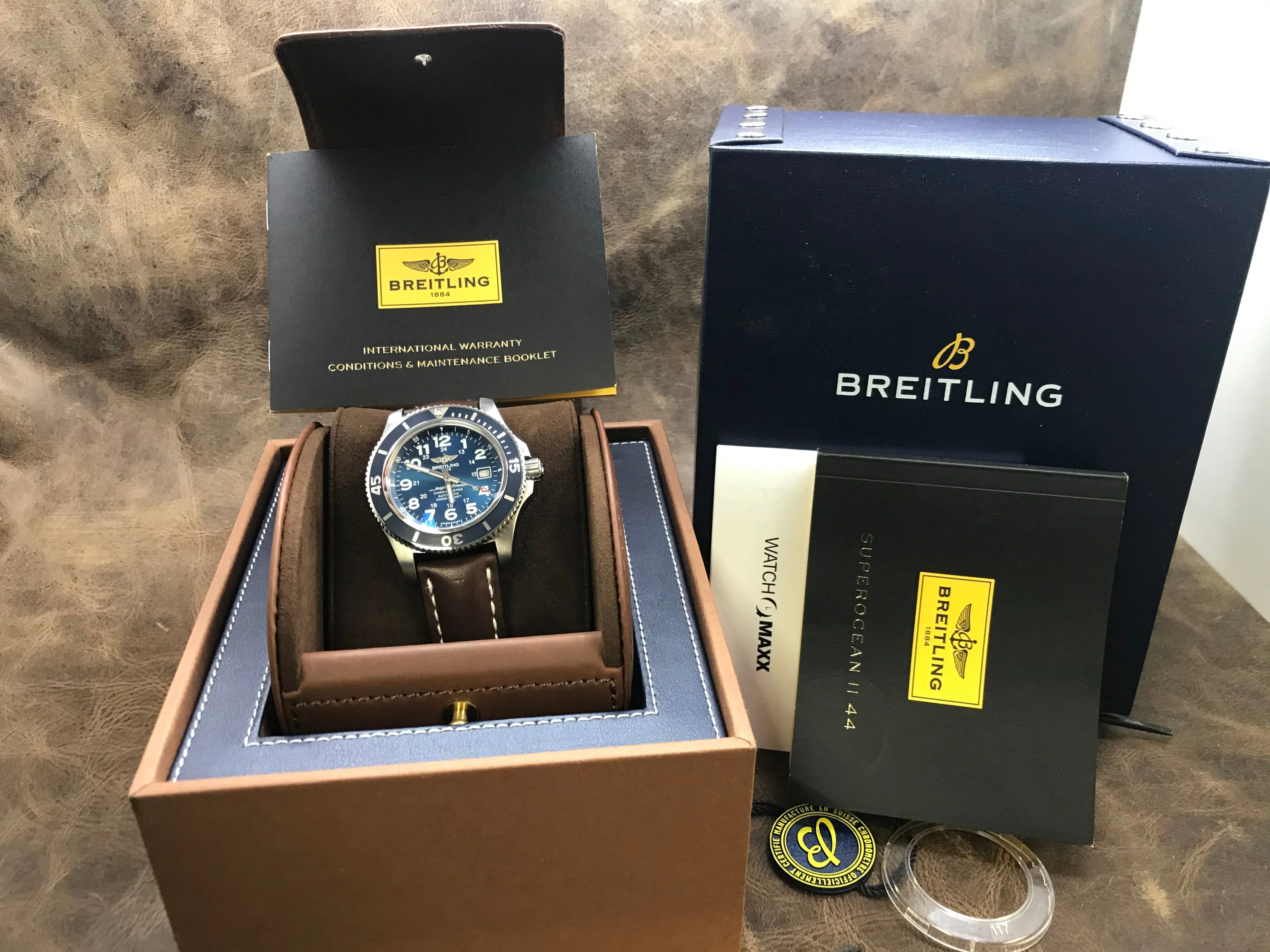 Breitling Superocean II 44 A17392 Blue Dial Automatic Men's Watch