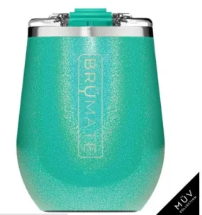 BRUMATE Uncork'd Wine Tumbler Glitter Peacock