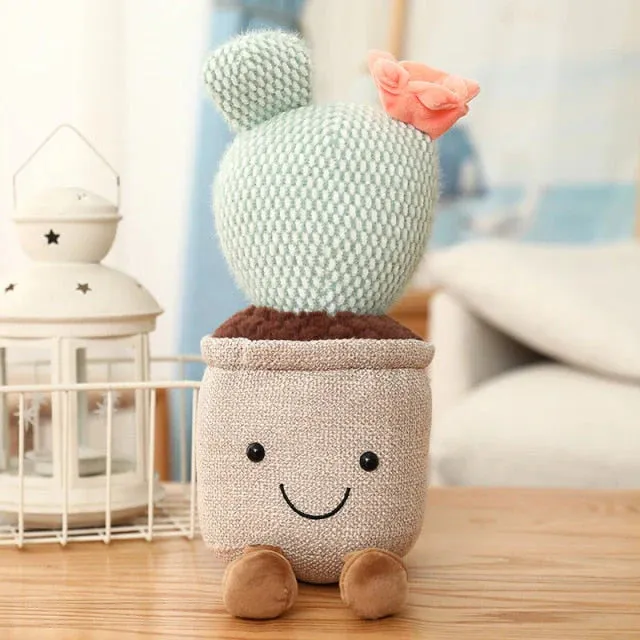 Cactus Succulent Pot Plant Kawaii Stuffed Toy Plushies