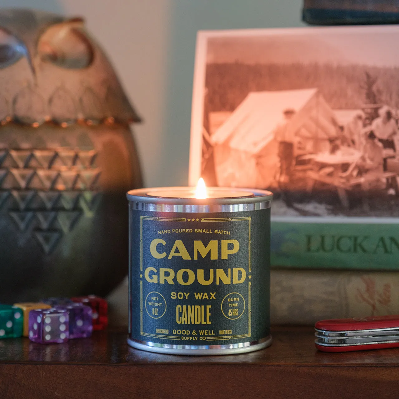 Camp Ground Happy Place Candle