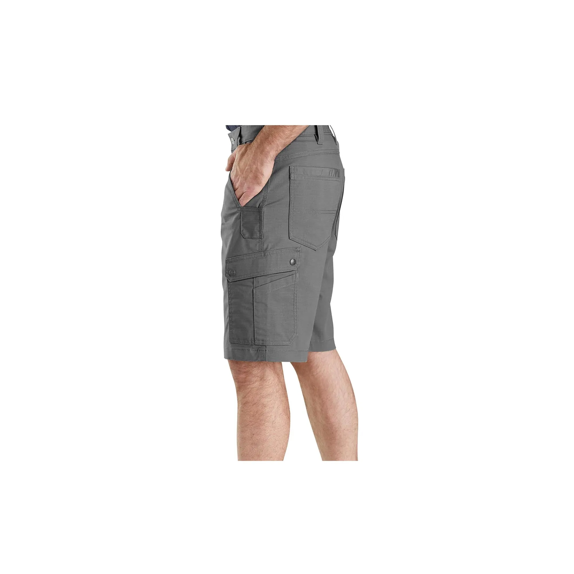 Carhartt Rugged Flex Relaxed Fit Ripstop Cargo Work Short Steel