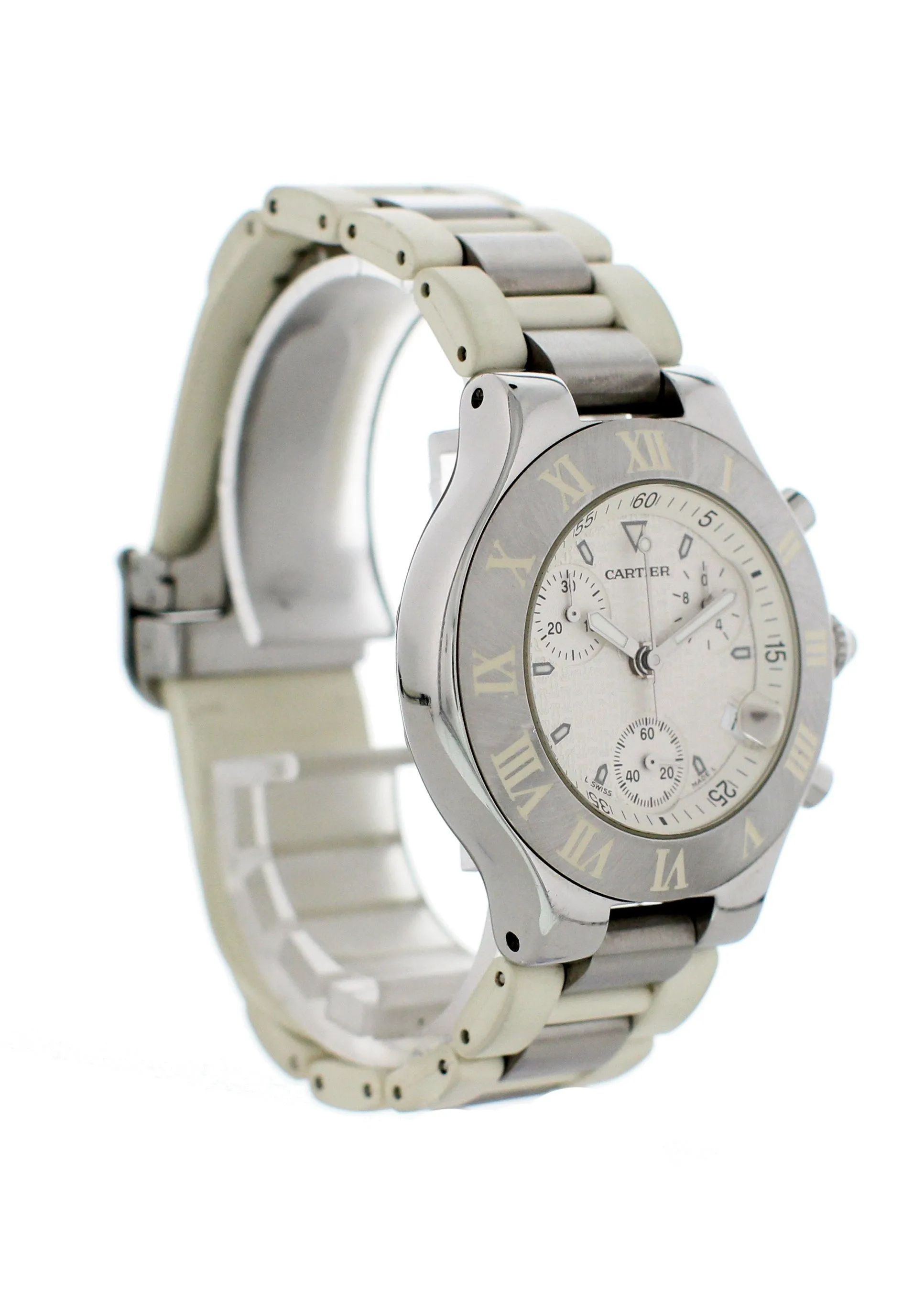 Cartier Chronoscaph 21 2424 Stainless Steel Watch