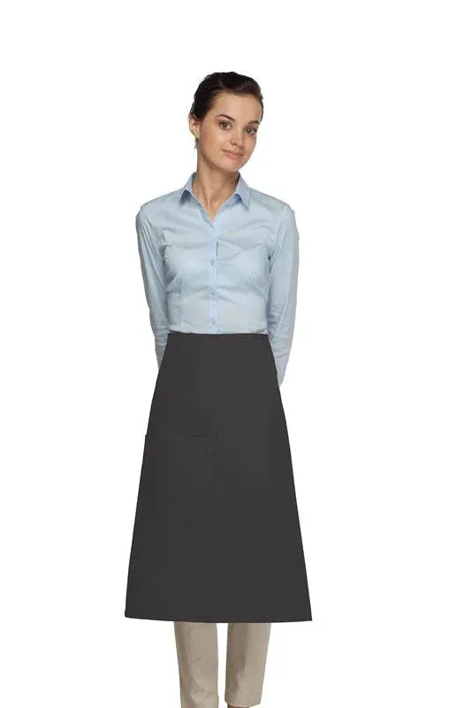 Charcoal 3/4 Bistro Apron (1 Pocket)