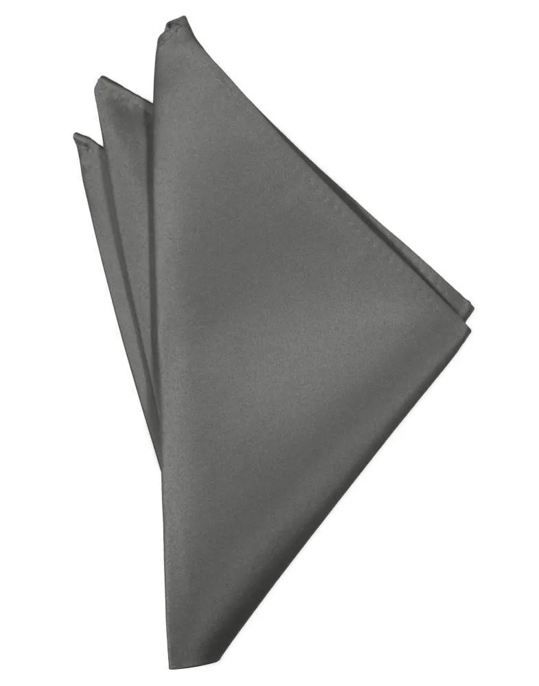 Charcoal Luxury Satin Pocket Square