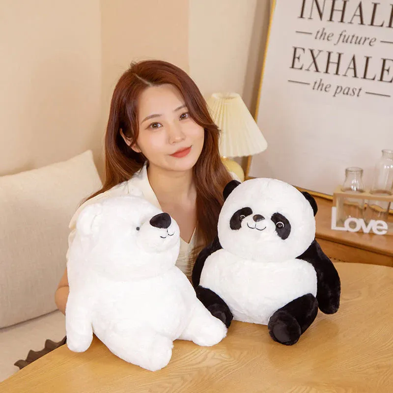 Chonky Kawaii Fat Bear Panda Polar Bear Stuffed Animals Plushies