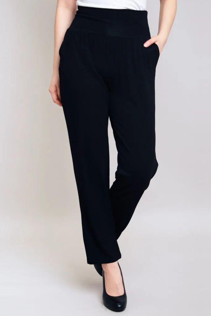 Clair Pant, Black, Bamboo