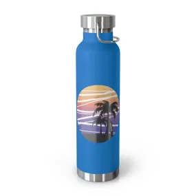 Coastline Summertime Sunset Copper Vacuum Insulated Bottle, 22oz