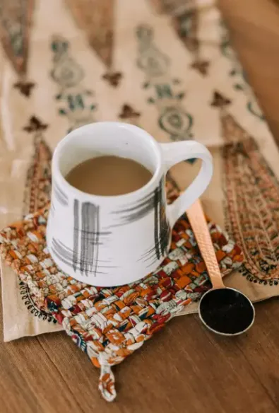 Copper & Silver Coffee Scoop