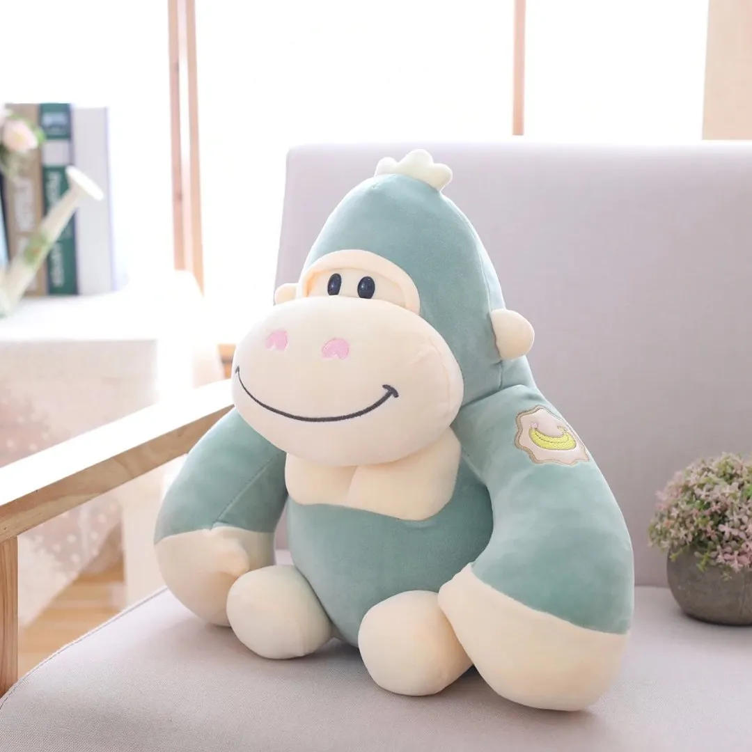 Cuddle Up with Adorable Kawaii Baby Gorilla Squad Plushies - Perfect for Animal Lovers