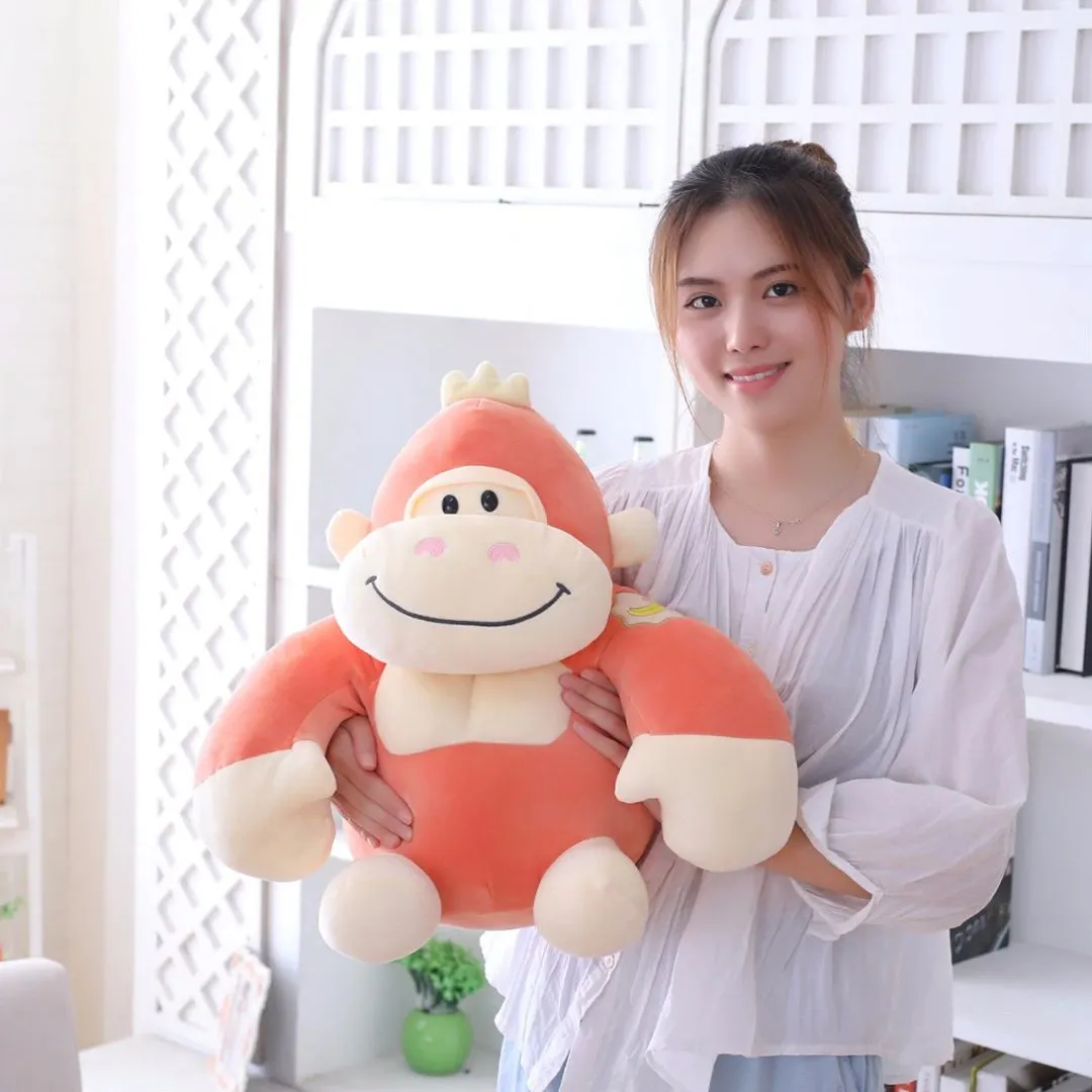 Cuddle Up with Adorable Kawaii Baby Gorilla Squad Plushies - Perfect for Animal Lovers