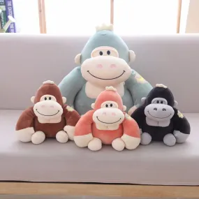 Cuddle Up with Adorable Kawaii Baby Gorilla Squad Plushies - Perfect for Animal Lovers