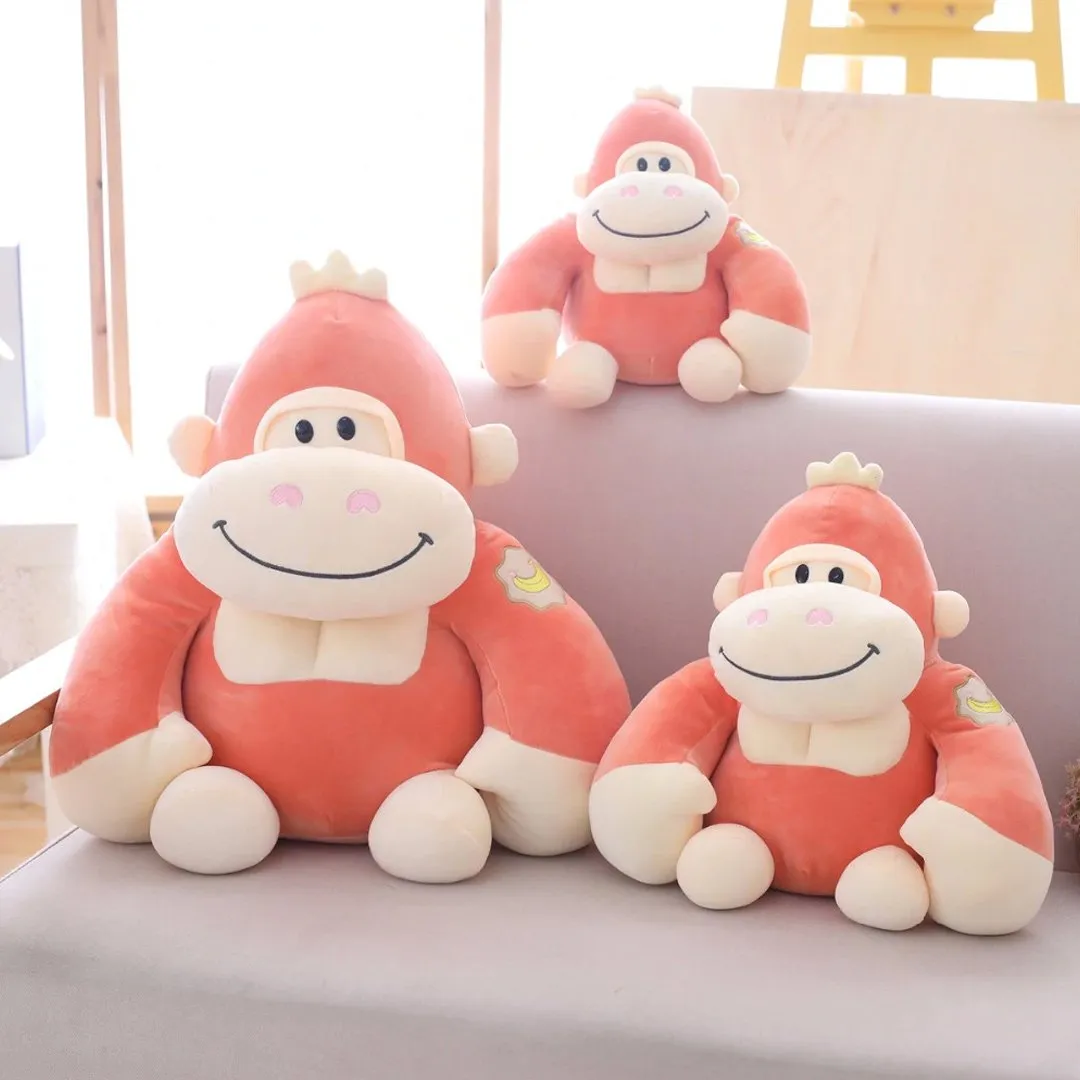 Cuddle Up with Adorable Kawaii Baby Gorilla Squad Plushies - Perfect for Animal Lovers