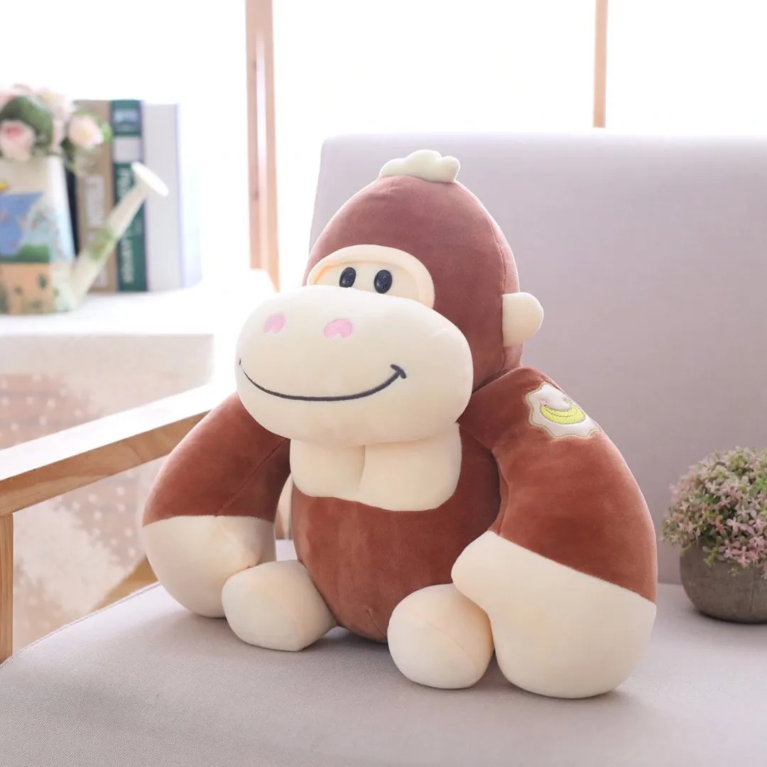 Cuddle Up with Adorable Kawaii Baby Gorilla Squad Plushies - Perfect for Animal Lovers