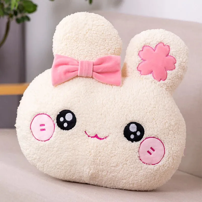 Cuddly Kawaii Bunnies Stuffed Animals Pillow Plushies