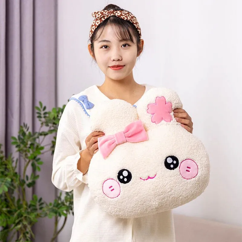 Cuddly Kawaii Bunnies Stuffed Animals Pillow Plushies