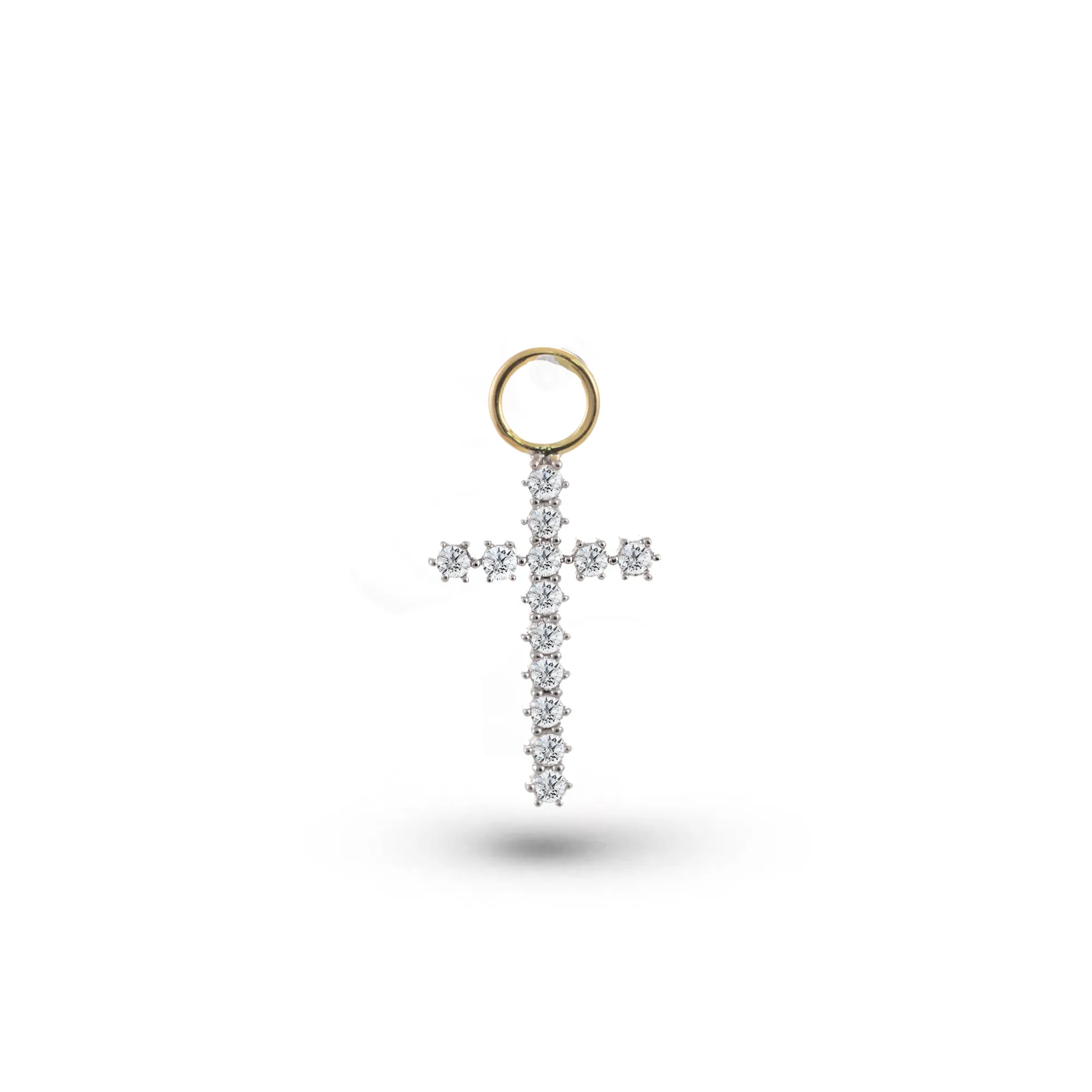 Diamond Cross Charm