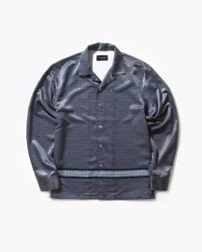 Diamond LS Rayon Shirt - Navy