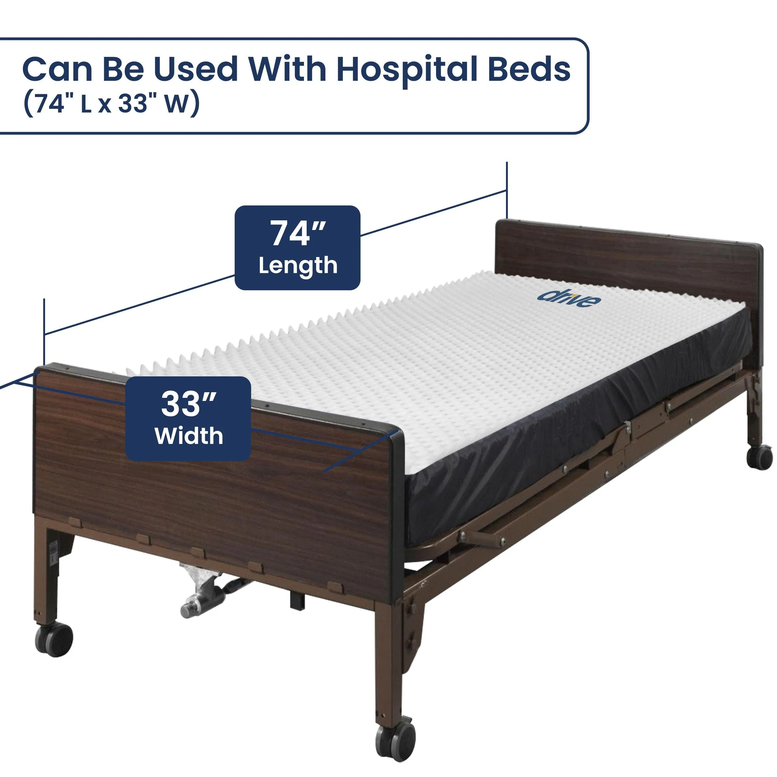 Drive Medical Convoluted Foam Pad - 3.5" Height