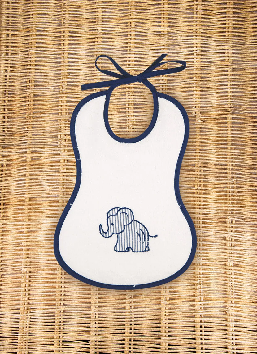 Elephant Terry Bib