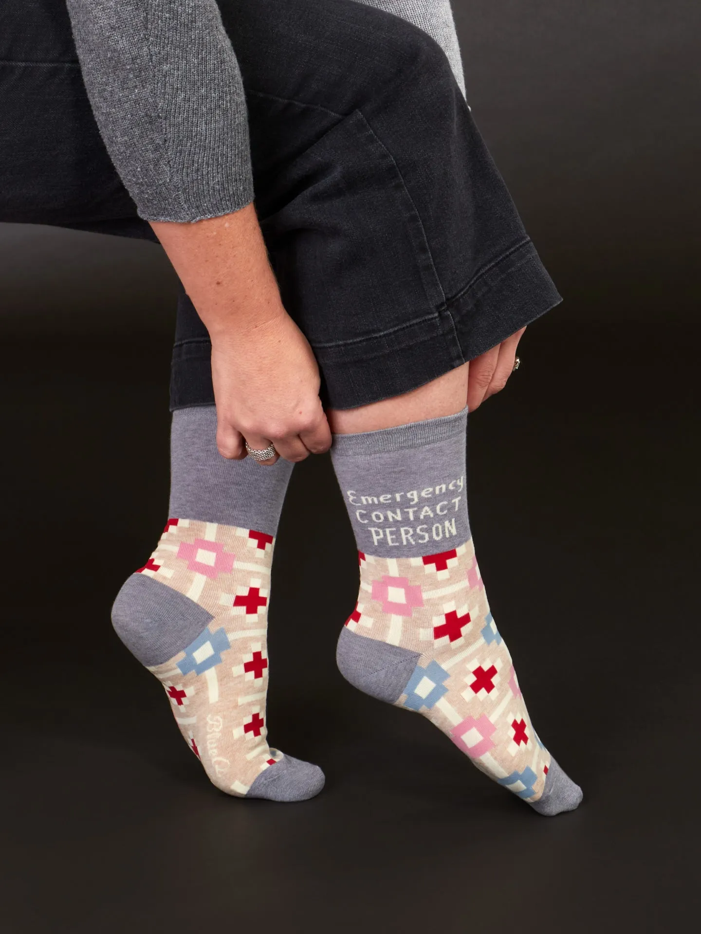 Emergency Contact Person W-Crew Socks