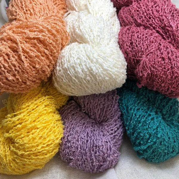 European Linen Yarn 100% Linen Boucle