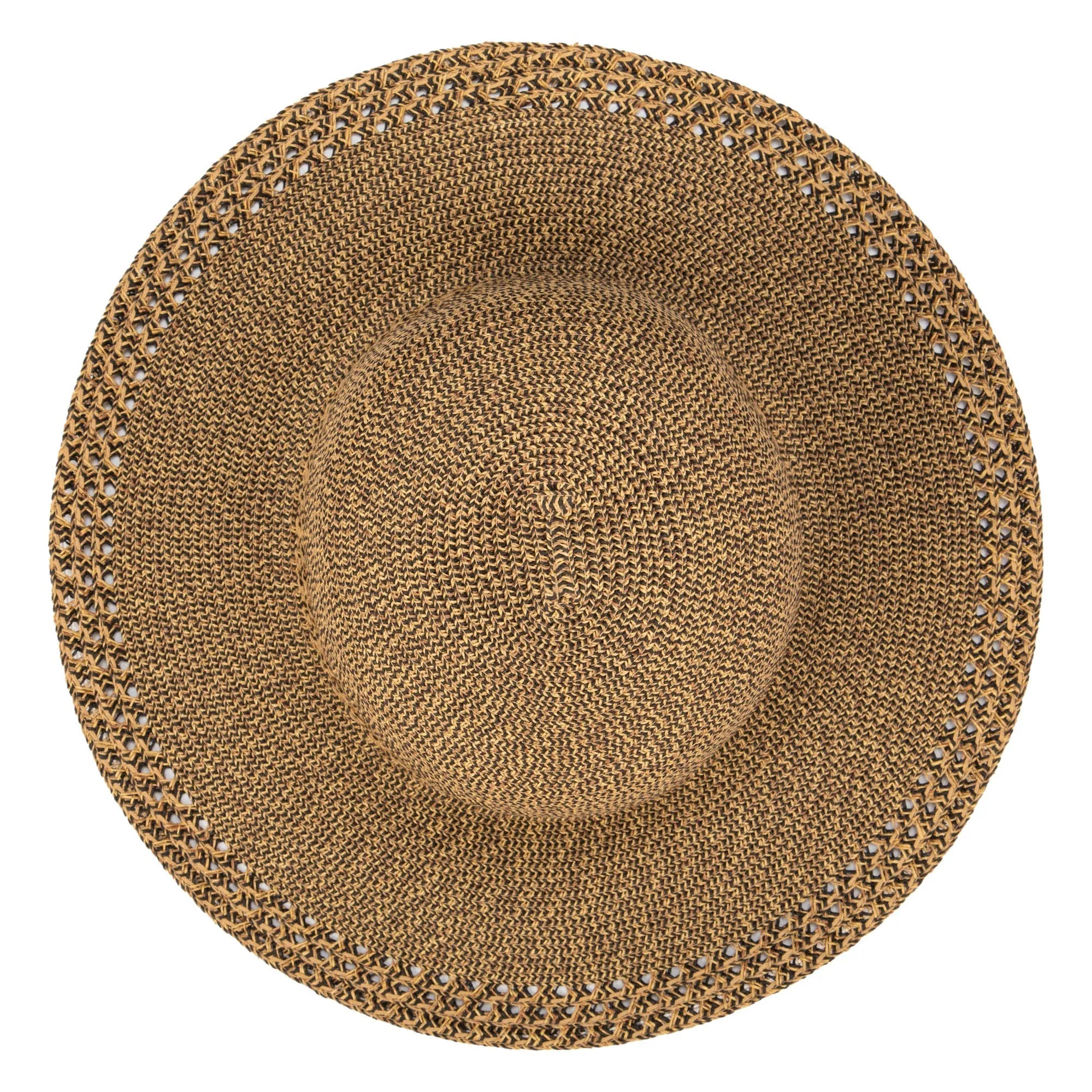 Everyday Sun Hat - Women's Sun Hat W/ Open Weave Stripes