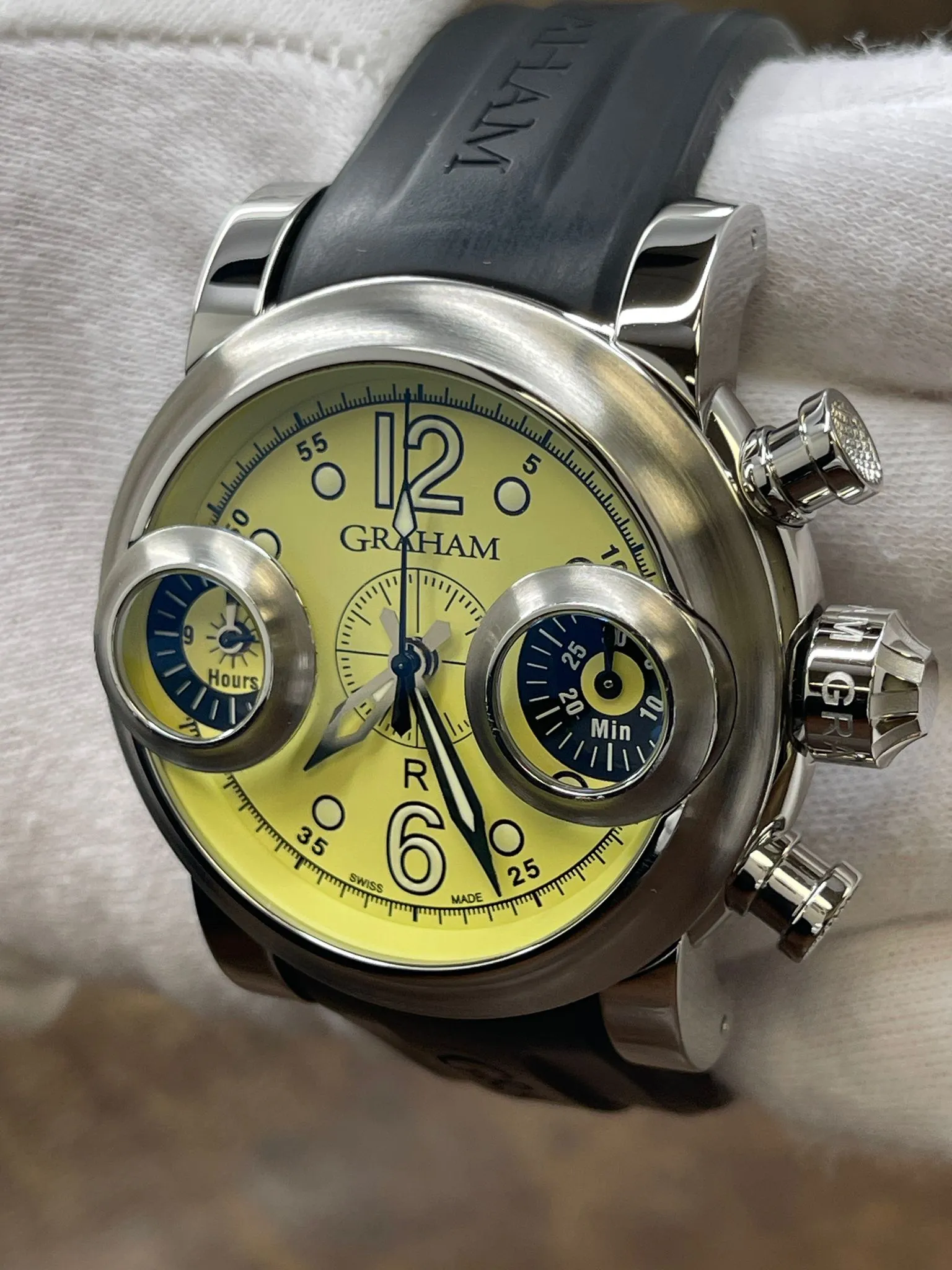 Graham  Swordfish Chronograph Limited Edition 100pcs 2SWAS Yellow Dial Automatic Men's Watch