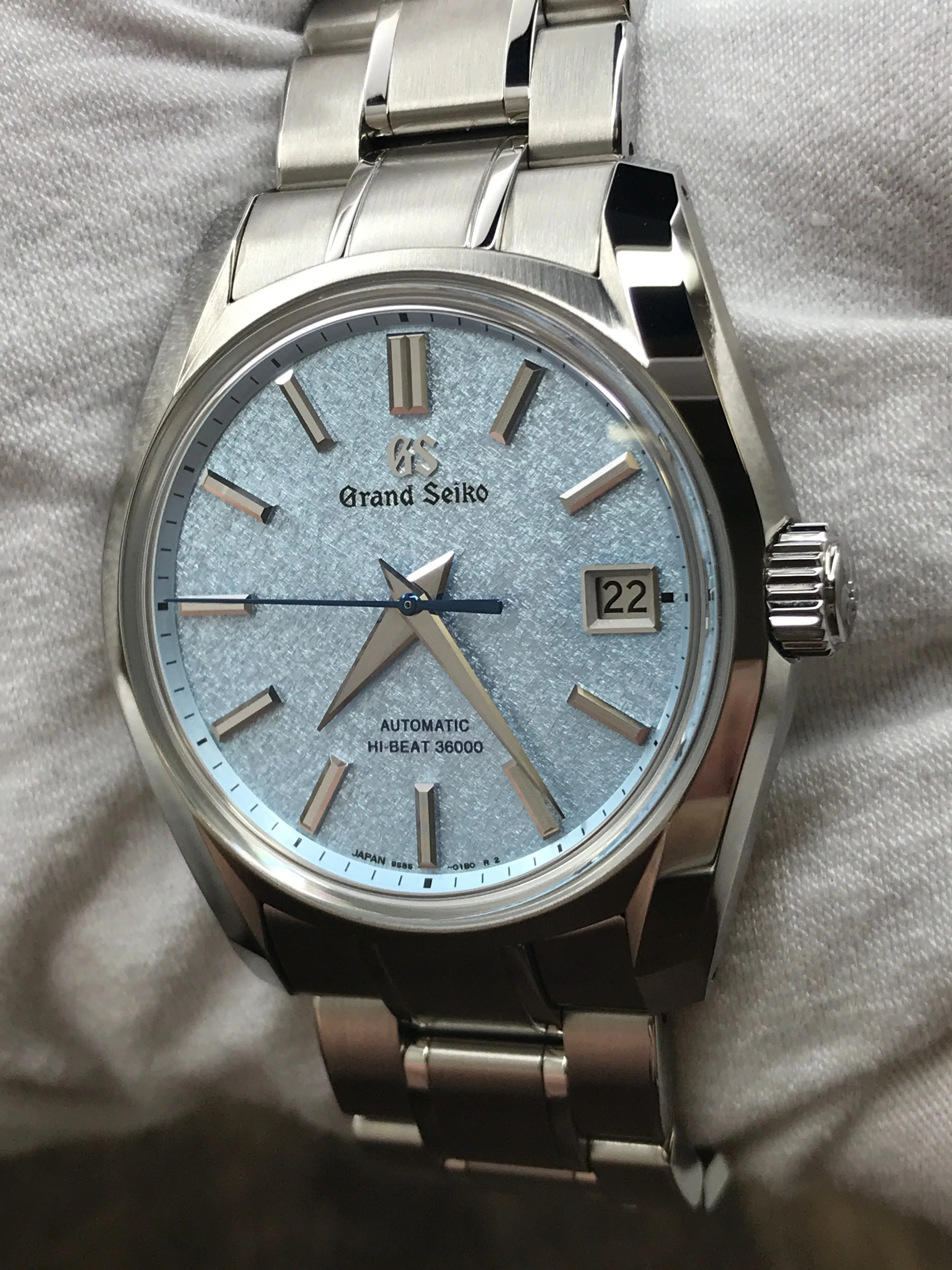 Grand Seiko Heritage USA Soko Frost SBGH295 Ice Blue Dial Automatic Men's Watch