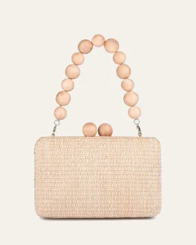 HARLING CLUTCH NATURAL RAFFIA