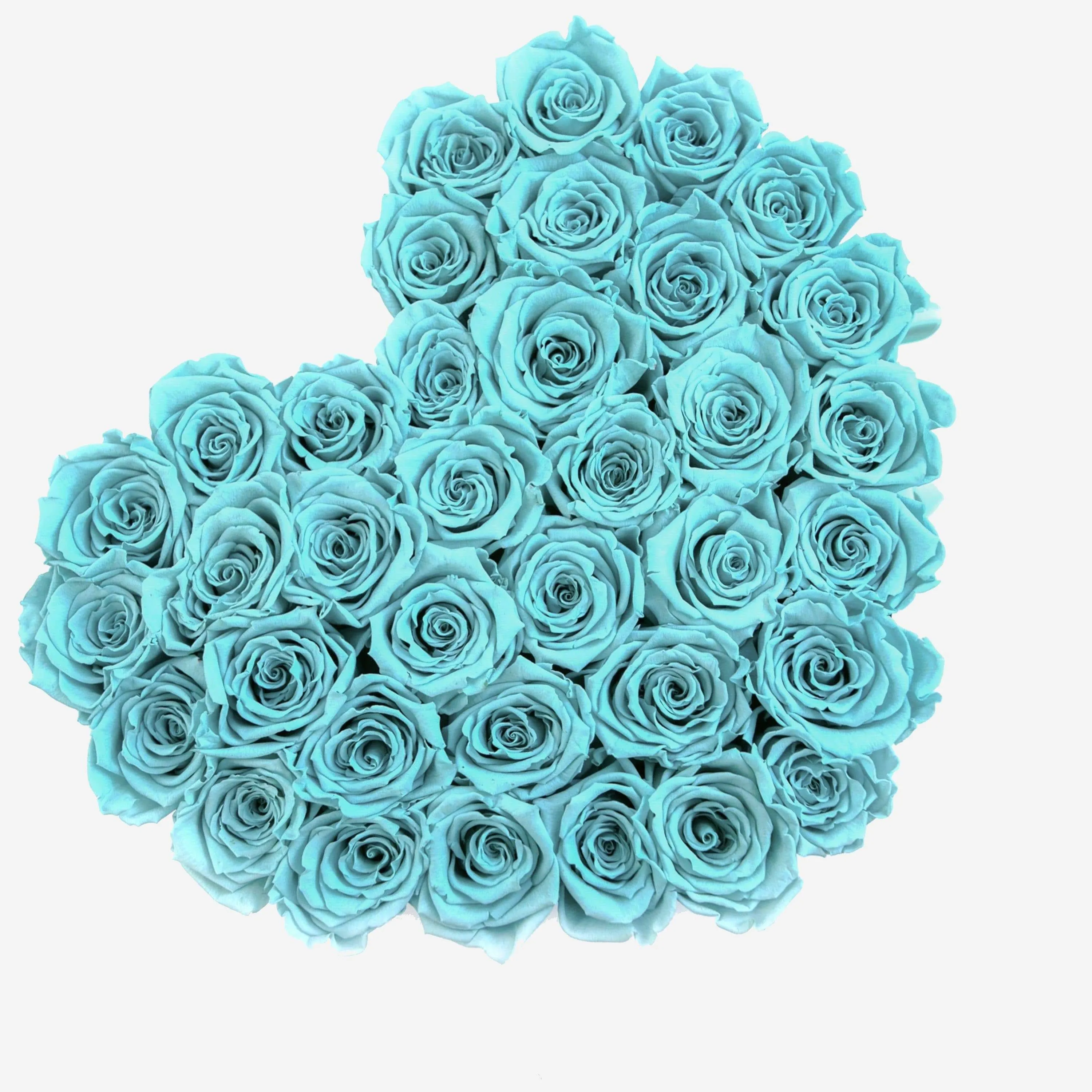 Heart Black Box | Turquoise Roses