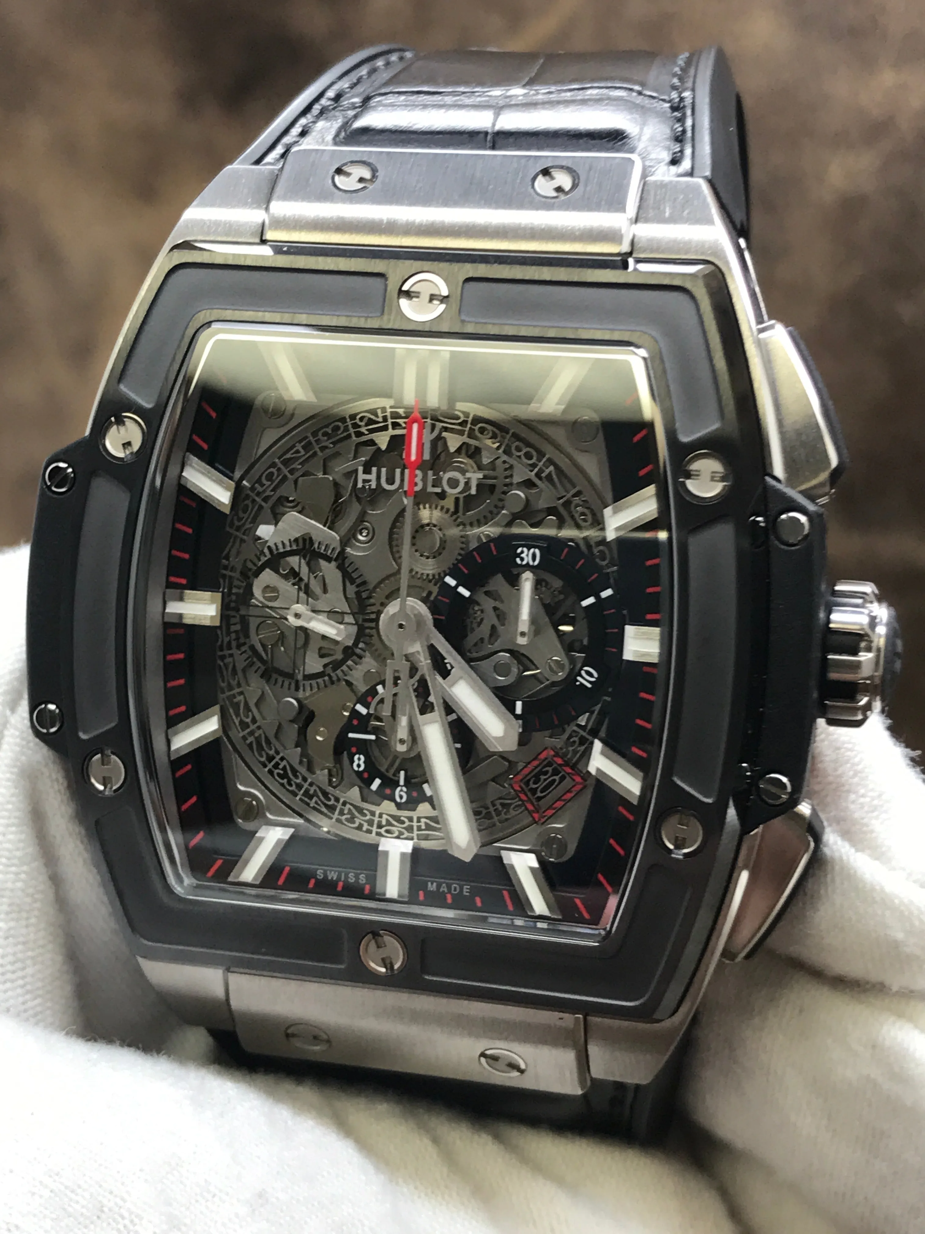 Hublot Spirit of Big Bang 601.NM.0173.LR Skeletonized Dial Automatic Men's Watch