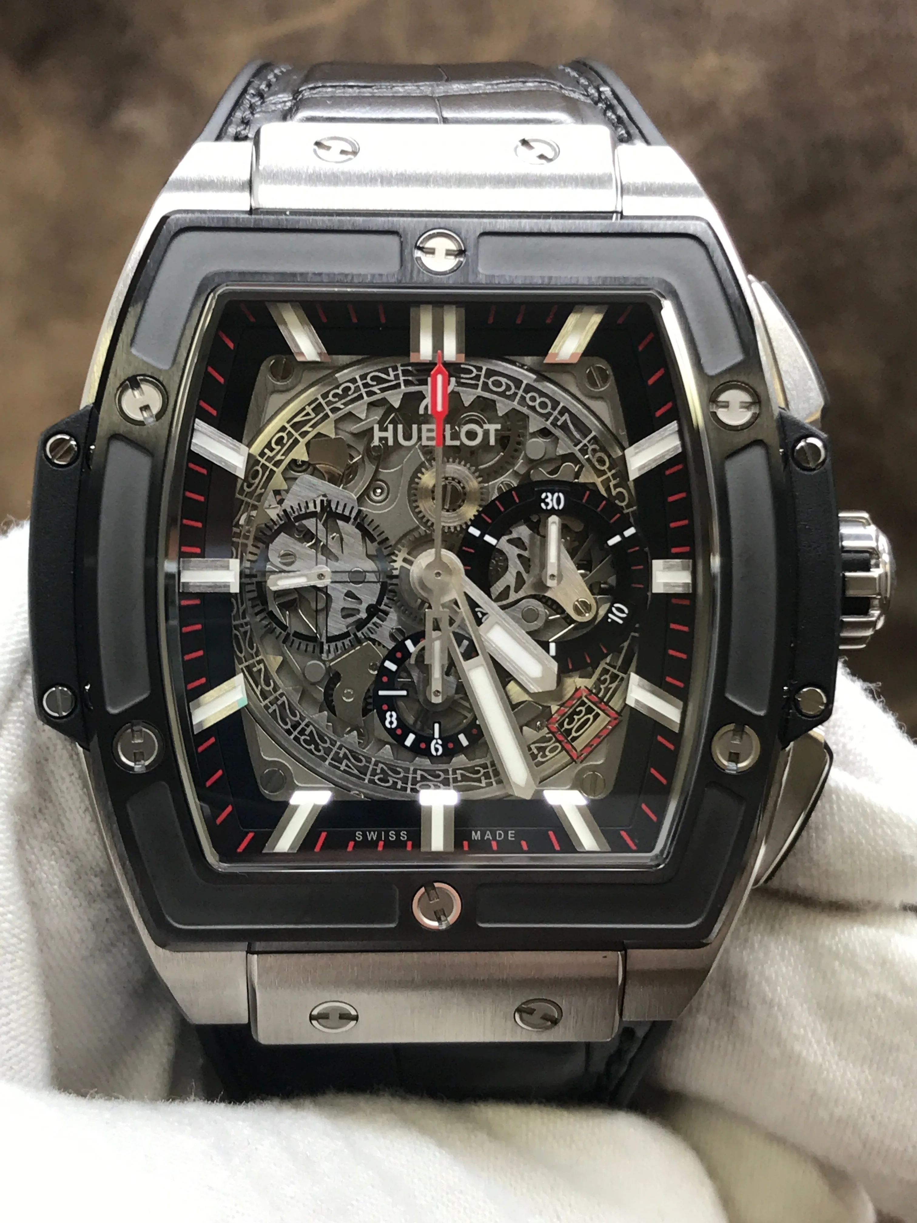 Hublot Spirit of Big Bang 601.NM.0173.LR Skeletonized Dial Automatic Men's Watch