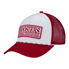 Indiana Hoosiers Rope Trucker White Adjustable Hat