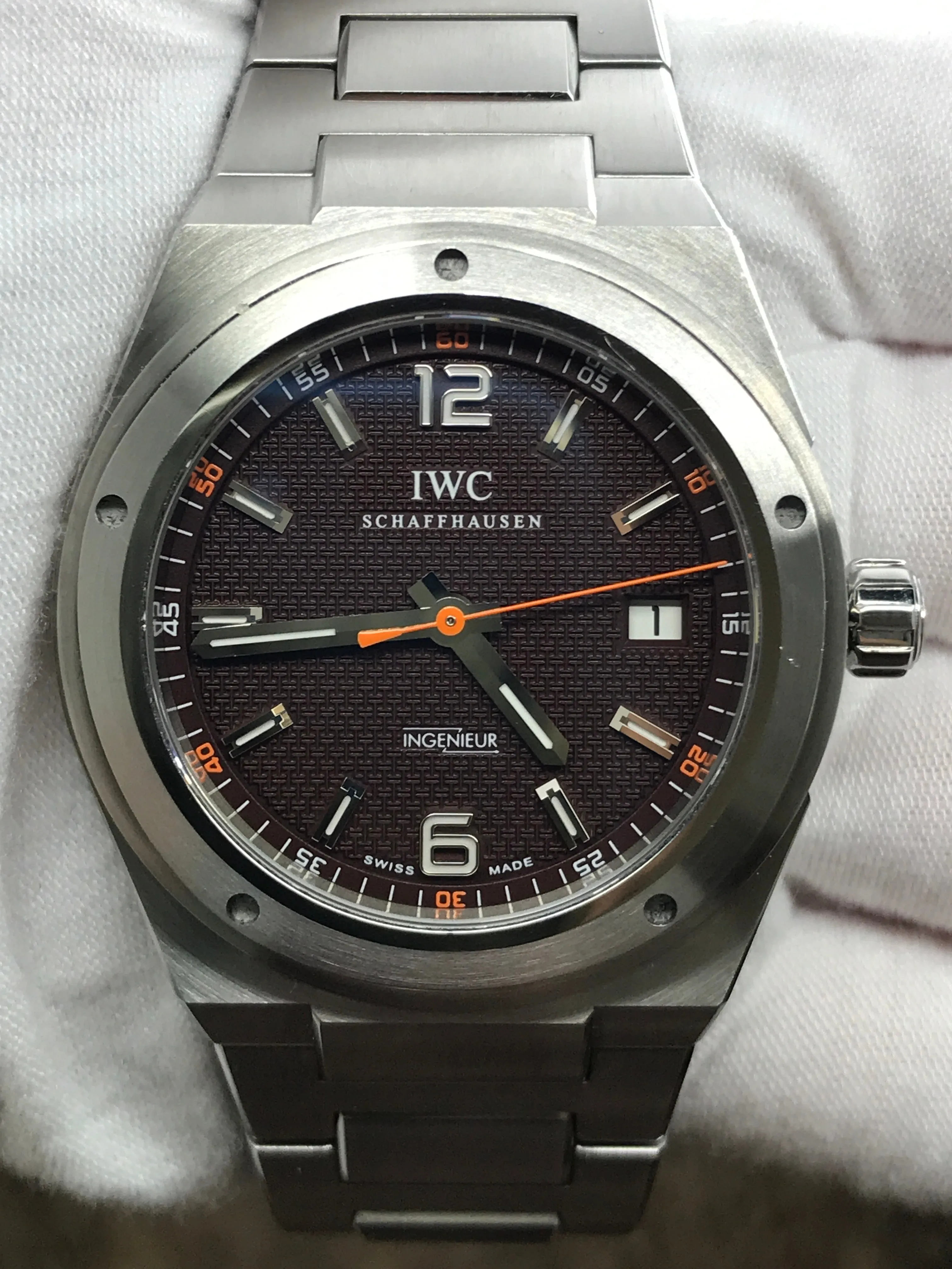 IWC Ingenieur Ken Noguchi Sherpa fund 200pcs L.E IW322712 Brown Dial Automatic Men's Watch