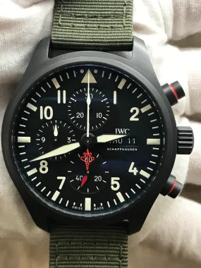 IWC Pilot's Watch Chronograph Top Gun Edition IW389104 Black Dial Automatic Men's Watch