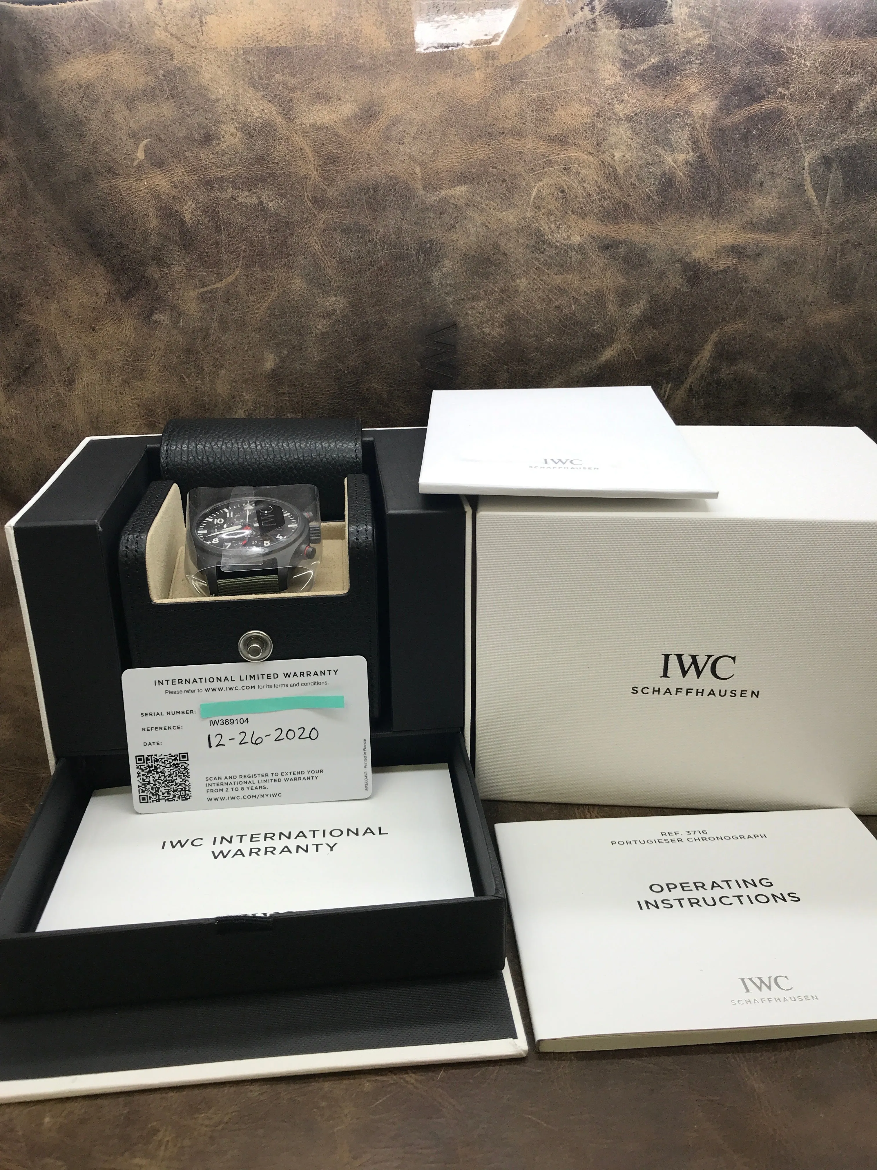 IWC Pilot's Watch Chronograph Top Gun Edition IW389104 Black Dial Automatic Men's Watch