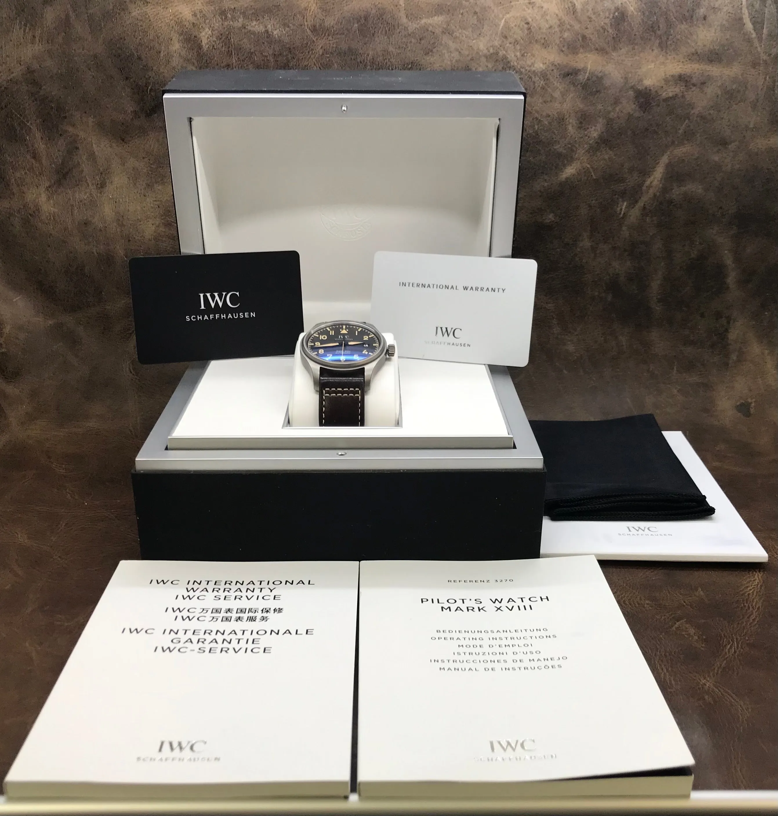 IWC Pilot's Watch Mk XVIII Heritage IW327006 Black Dial Automatic  Men's Watch