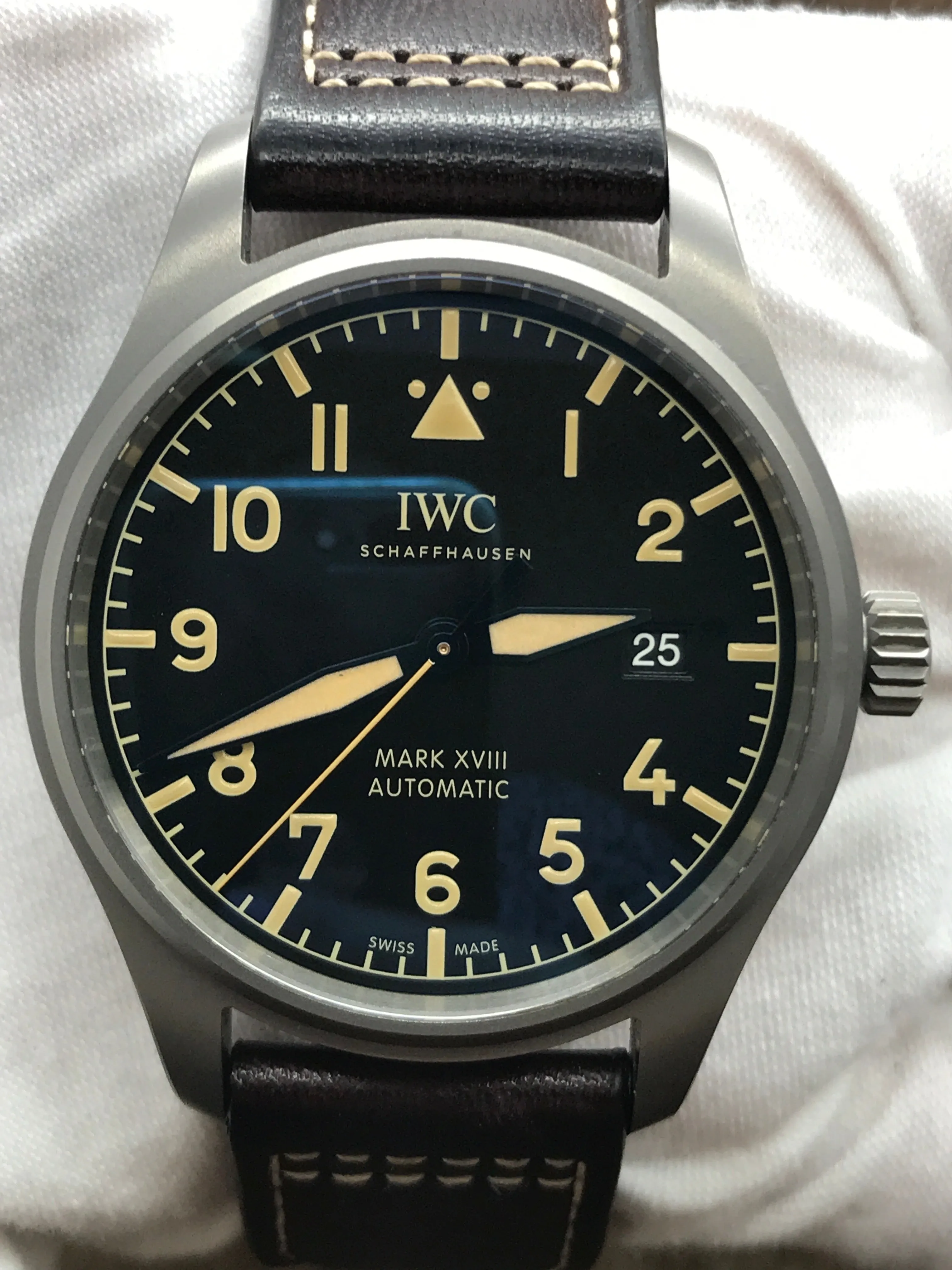 IWC Pilot's Watch Mk XVIII Heritage IW327006 Black Dial Automatic  Men's Watch