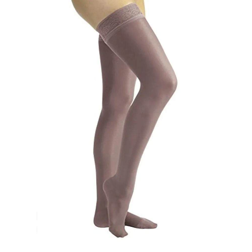 Jobst UltraSheer Closed Toe Thigh Highs w/ Lace Band - 15-20 mmHg