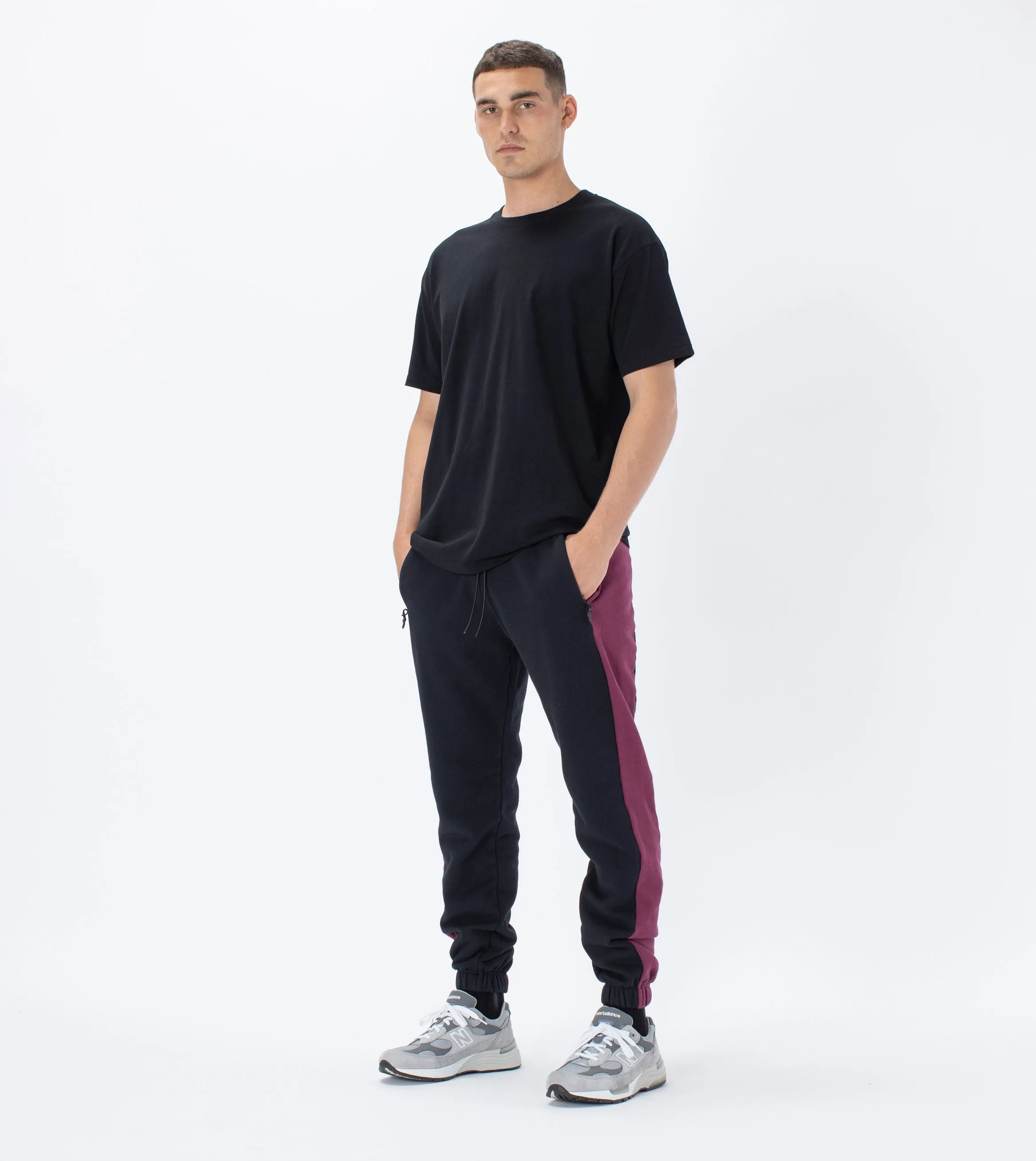 Jumpa Track Jogger Black/Boysenberry