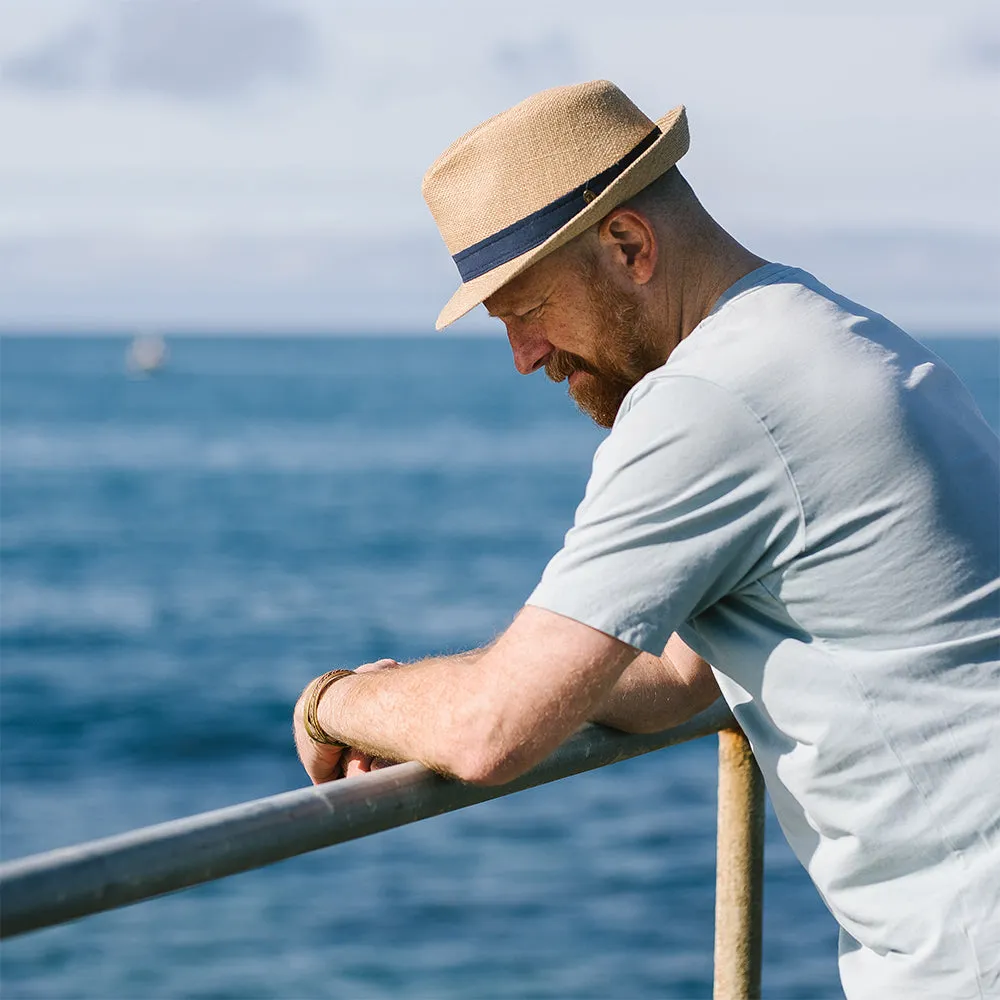 Jute Trilby Hat - Tan