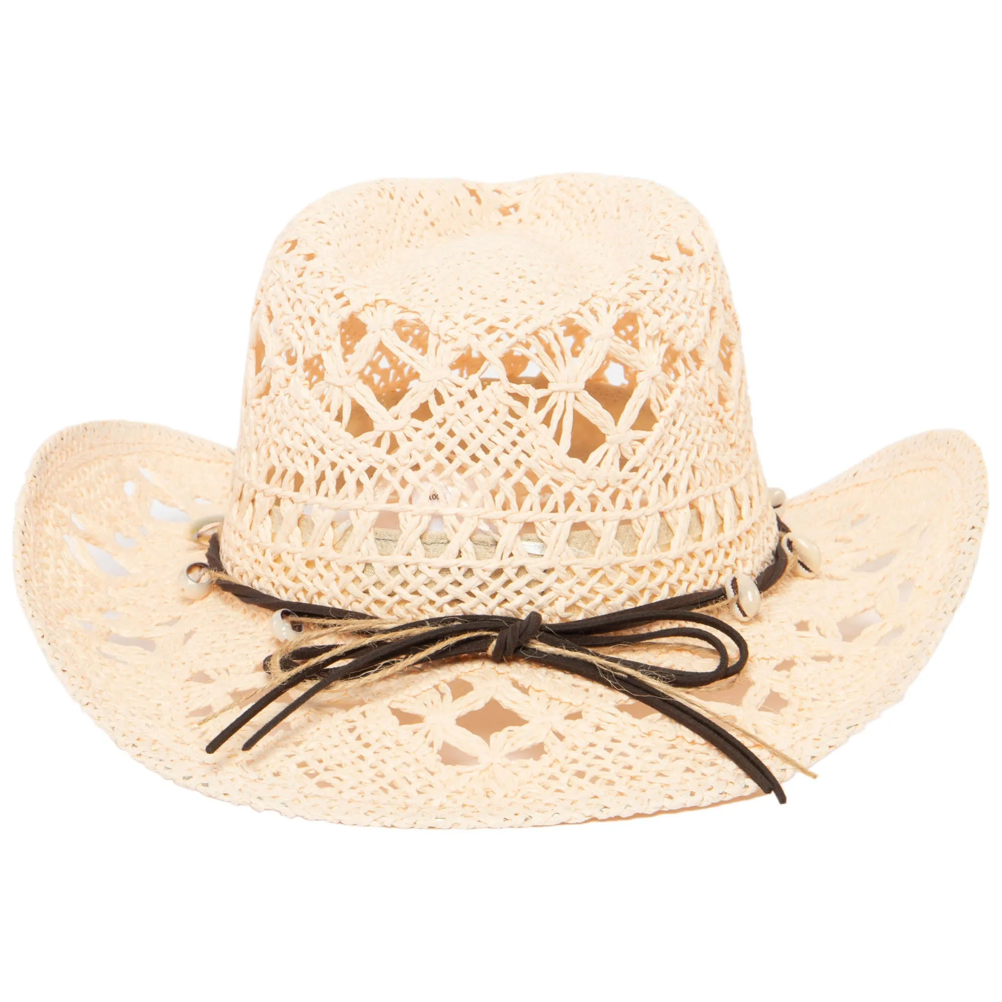 Kids Open Paper Weave Cowboy Hat