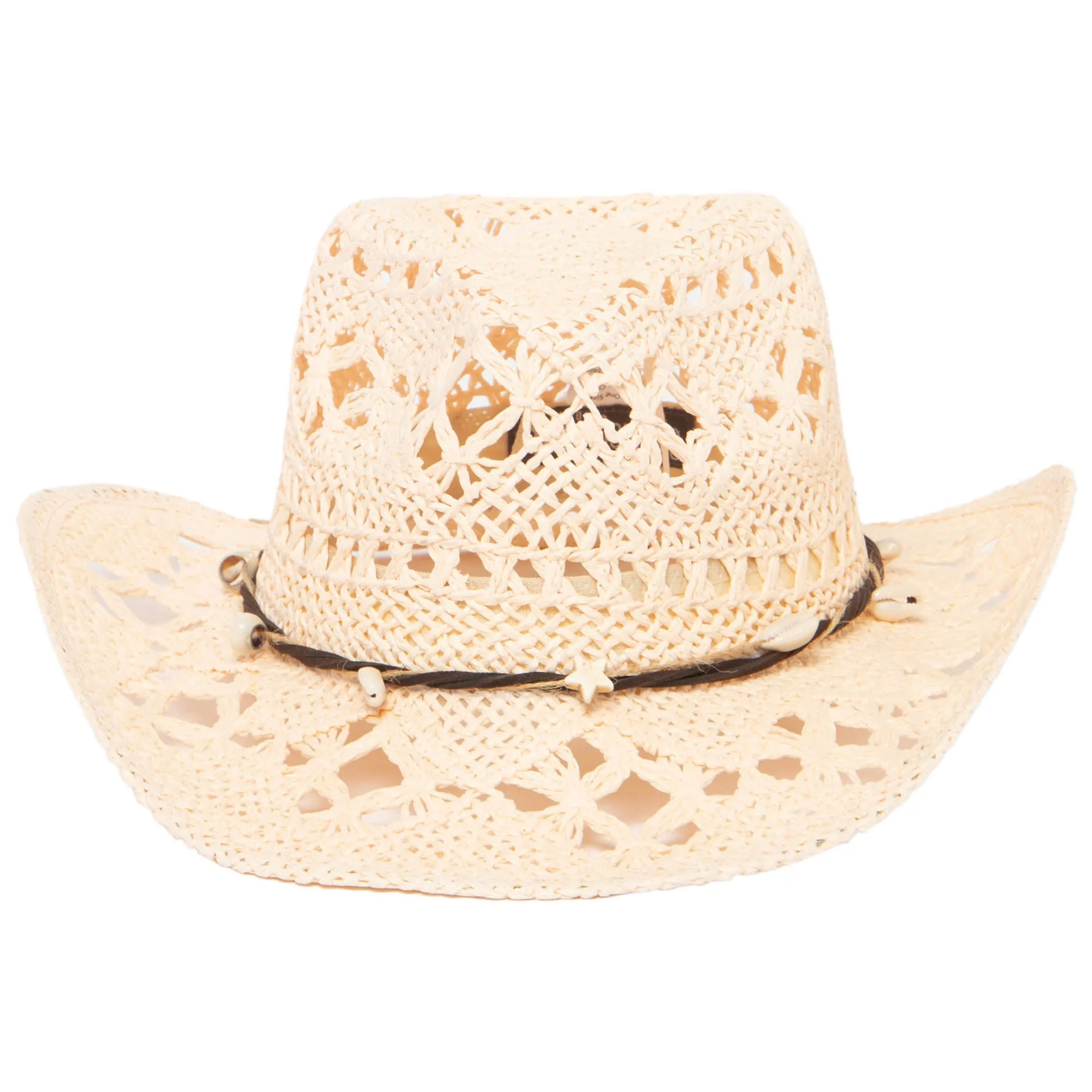 Kids Open Paper Weave Cowboy Hat